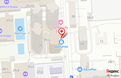 Динатон - Сеть музыкальных магазинов на Семёновской на карте