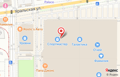 Спортивный магазин Спортмастер в Карасунском районе на карте