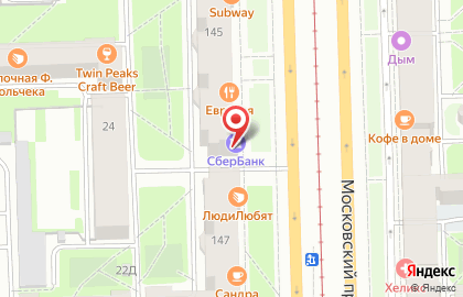 Банкомат СберБанк в Санкт-Петербурге на карте
