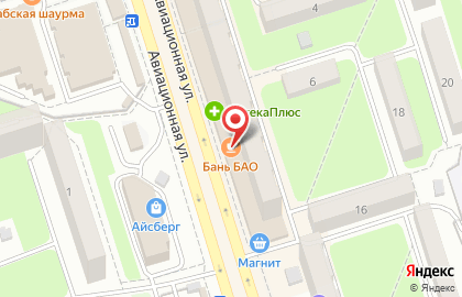 Кафе Менделеев на Авиационной улице на карте