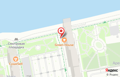 Кофейня Green House в Свердловском районе на карте