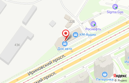 Оптовая компания Автоконтинент на метро Ладожская на карте