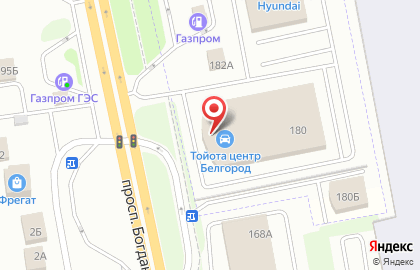 Автосервис Toyota в Белгороде на карте
