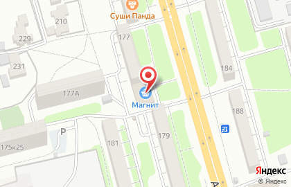 Супермаркет Магнит на Астраханской улице, 177 на карте