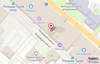 Магазин косметики Подружка на Петербургской улице на карте