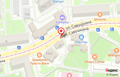 Фирменный магазин Великолукский мясокомбинат в Приморском районе на карте