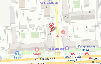 Бистро Пельмень в Октябрьском районе на карте