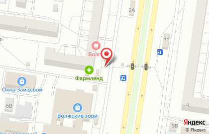 Киоск по продаже фруктов и овощей в Автозаводском районе на карте