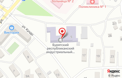 Бурятский республиканский индустриальный техникум на Воронежской улице на карте