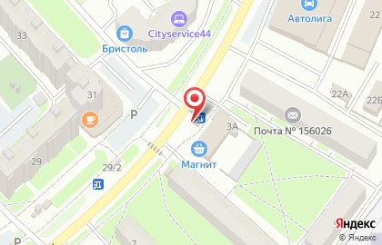 Мастерская по ремонту одежды и изготовлению ключей в Костроме на карте