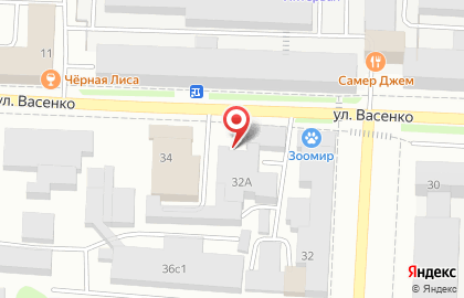 Проснаб на улице Васенко на карте