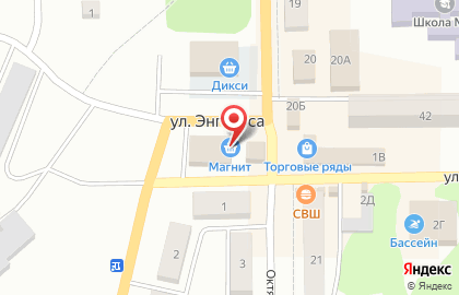 Супермаркет Магнит в Туле на карте