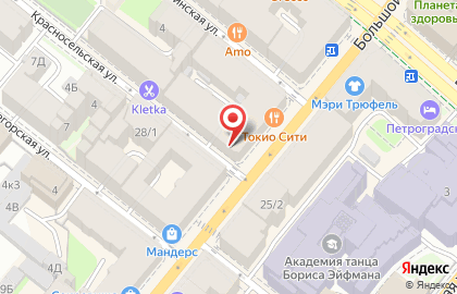 Магазин керамической плитки и керамического гранита Kerama Marazzi в Петроградском районе на карте