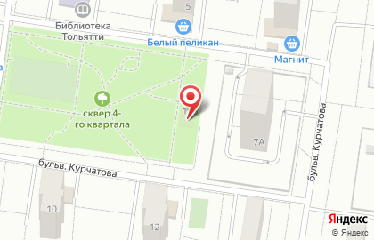 Фиеста на бульваре Курчатова на карте