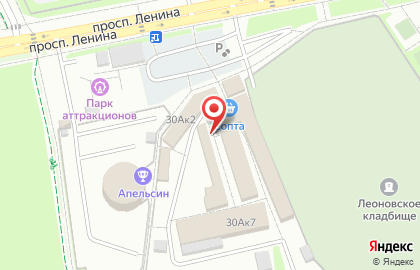 Магазин колбасных изделий Вегус на проспекте Ленина на карте