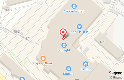 Ломбард Sunlight в Советском районе на карте