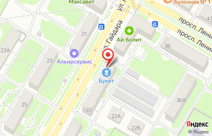 Пивной гурман на улице Гайдара на карте