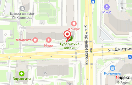 Сервисный центр Ампер на улице Чернышевского на карте
