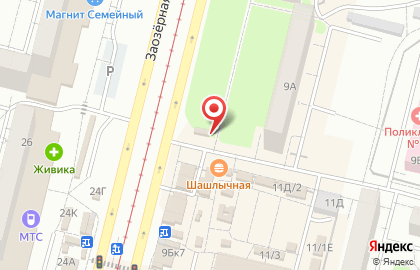 Торговая компания Русский фейерверк на Заозёрной улице на карте