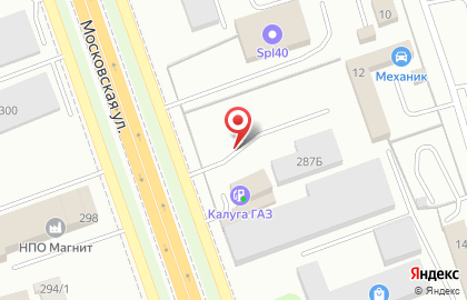 Автосервис Калуга-Газ на Московской улице на карте