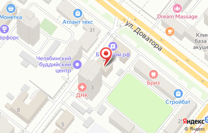 Содружество на улице Доватора на карте