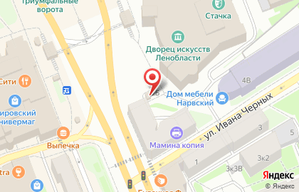 Кафе-пекарня Тили-тесто на проспекте Стачек на карте