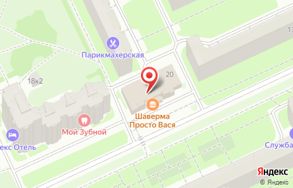 Мариенталь (Санкт-Петербург) на улице Антонова-Овсеенко на карте