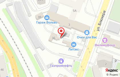 Центральный на улице Блюхера на карте