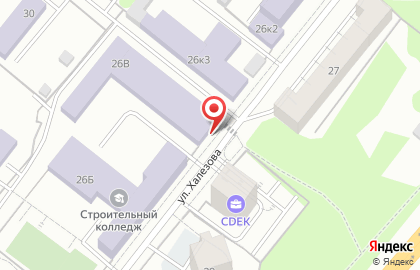 Учебный центр ТехноНиколь на улице Халезова на карте
