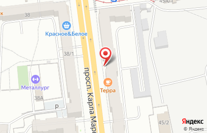 Магазин Красное & Белое на проспекте Карла Маркса, 45 на карте
