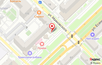 Магазин одежды и обуви Социальный на карте
