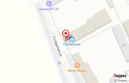 Магазин Стройудача на Складской улице на карте
