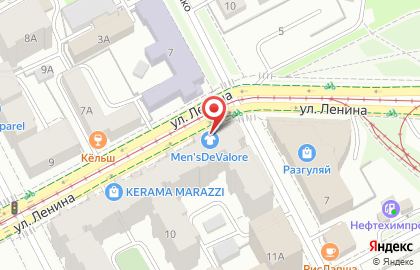 Магазин-ателье мужских костюмов Men`sDeValore в Ленинском районе на карте