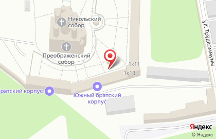Николо-Угрешский монастырь в Дзержинском на карте