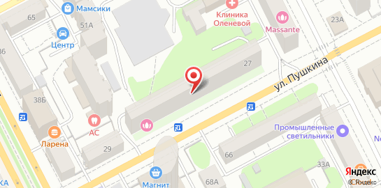 Клиника Здоровые суставы на улице Пушкина на карте