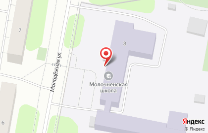 Молочненская средняя общеобразовательная школа на карте