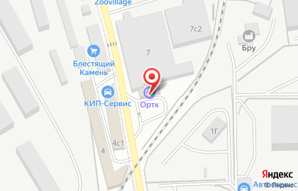 Ортк в Москве на карте