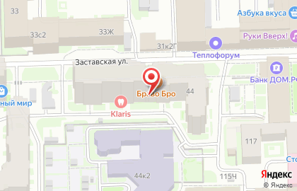 Магазин цветов Цветовик на Заставской улице на карте