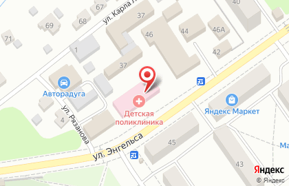 Детская городская поликлиника в Нижнем Новгороде на карте