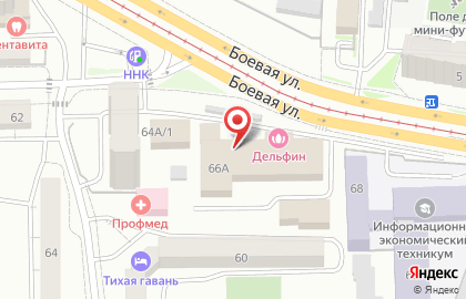 Магазин фастфудной продукции Бессонница в Октябрьском районе на карте