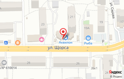 Магнит на улице Щорса на карте