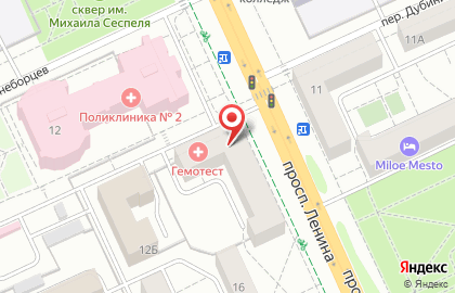 Торгово-производственная компания Окна Поволжья на проспекте Ленина на карте