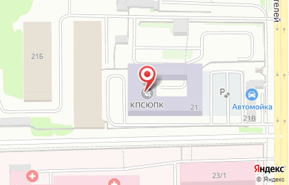 Автомойка на Строителей 21 у ДОСААФ на карте