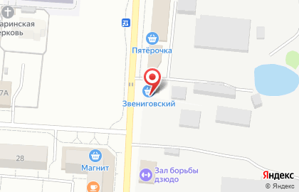Фирменный магазин Звениговский на Кооперативной улице на карте