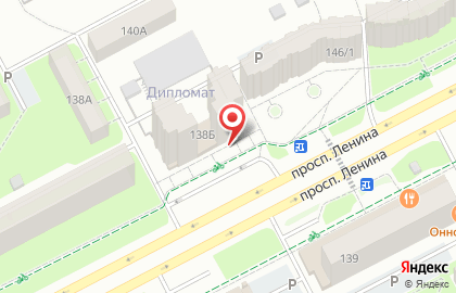 Магазин Экспресс на проспекте Ленина на карте