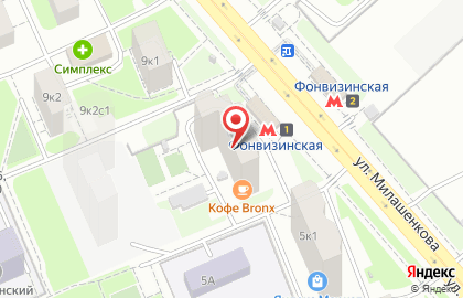 Автошкола №1 в Москве на карте