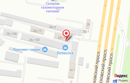 Станция кузовного ремонта на Московском проспекте на карте