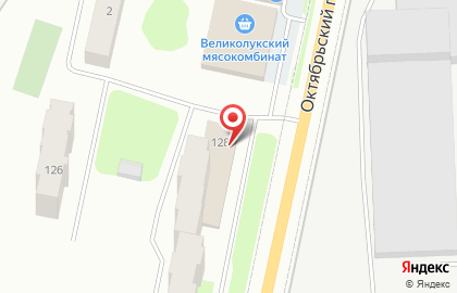 Супермаркет Пятёрочка, сеть супермаркетов на Октябрьском проспекте на карте