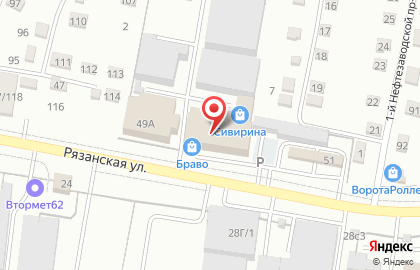 Браво Рязань на карте