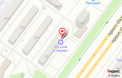 ПромТрансБанк на проспекте Октября, 37 на карте